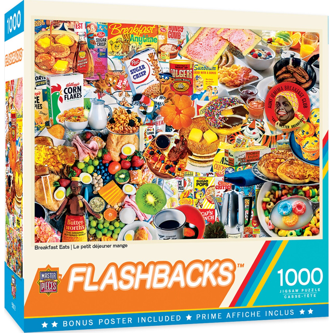 Masterpieces   1000 Piece Jigsaw Puzzle - Breakfast Eats - 19.25&#x22;x26.75&#x22;